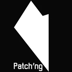 White shard with the wording Patch'ng